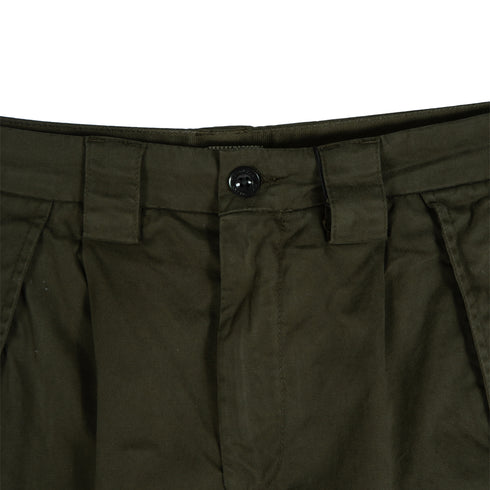 C.P. Company Stretch Sateen Pants Loose Fit Ivy Green 683 13CMPA123A-005529G Degli Uberti